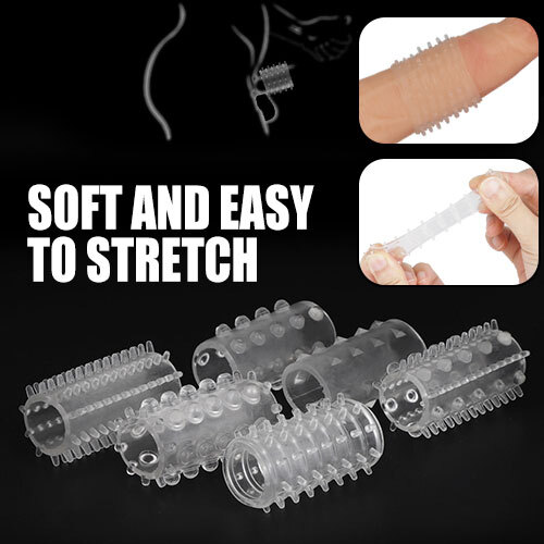 6PCS Set Penis Cock Ring Sleeve Enhancer Extender Foreskin Adult Sex Toy for Men