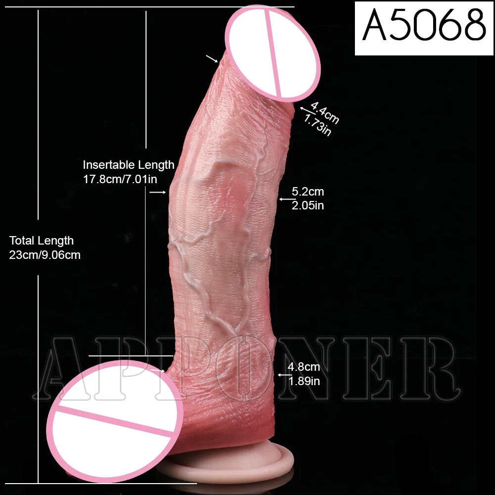 7.4 Inch Silicone Double Layer Dildo Realistic Adult Sex Toys With Male Female