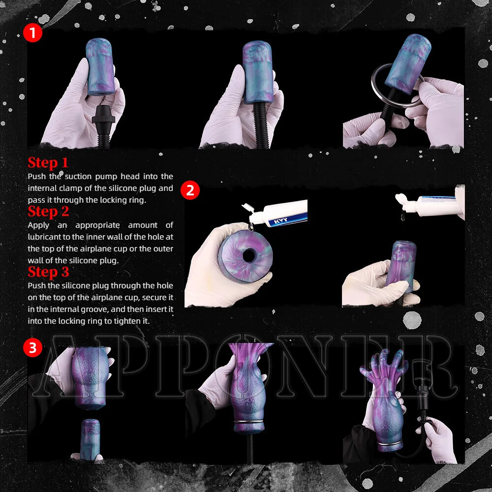 Tentacle Fetish Men Masturbator Air Pump Sucking Silicone Stroker Adult Sex Toy