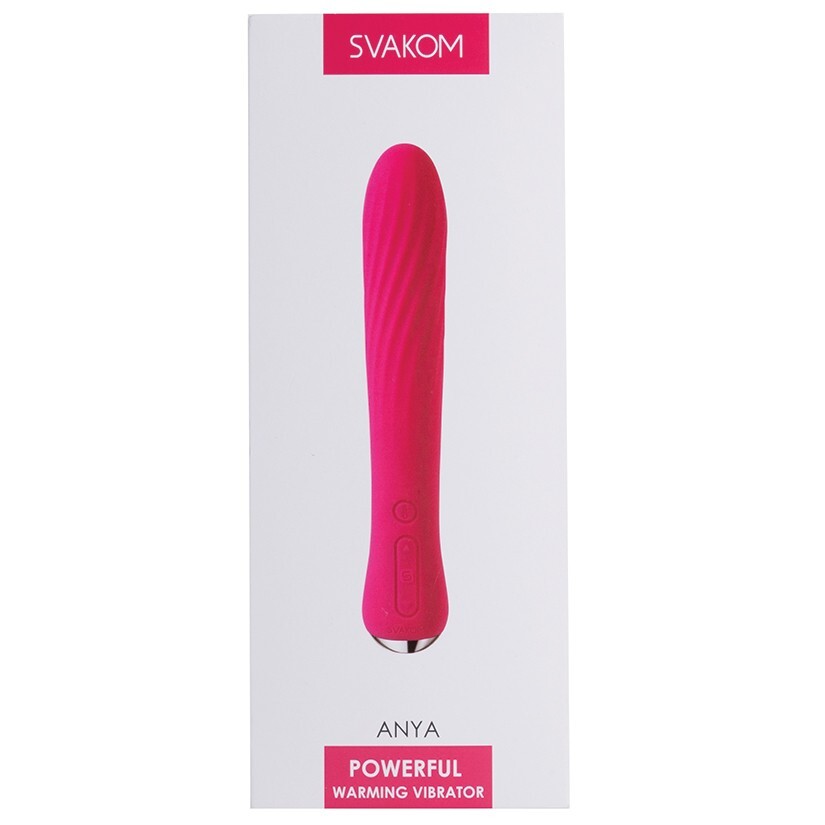 Svakom Anya Vibrator in Silicone, Red 7.5″