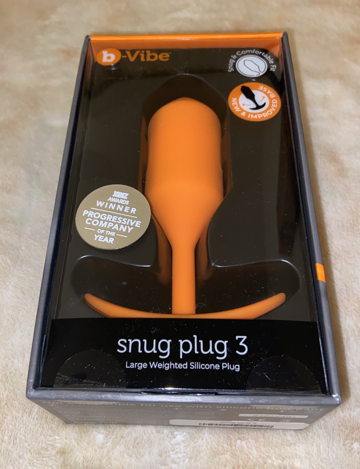 b-Vibe Snug Plug 3 Large Weighted Silicone Snug & Comfortable Fit 180g NEW