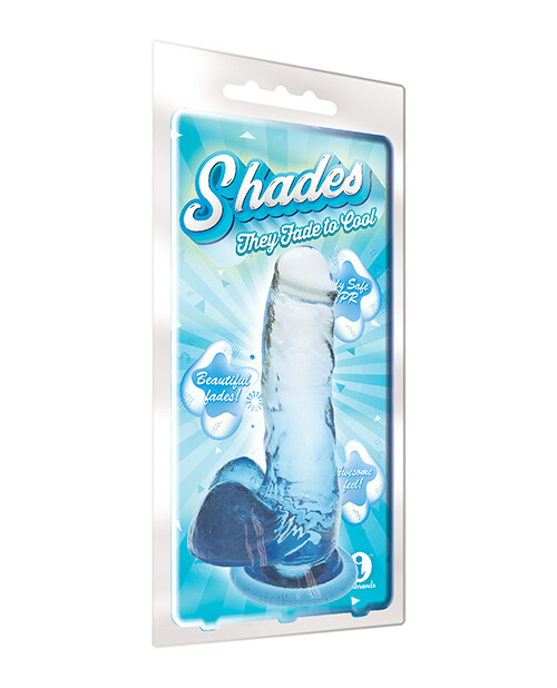Shades Jelly Tpr Gradient Dong Medium 7 ” Blue