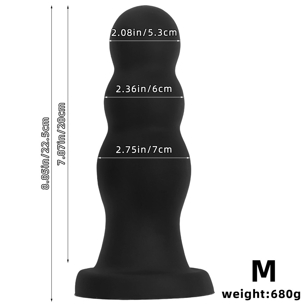 2.75″ Huge Big Large Thick Anal Butt Plug Dildo ASS Dong Sex Toy for Men Women
