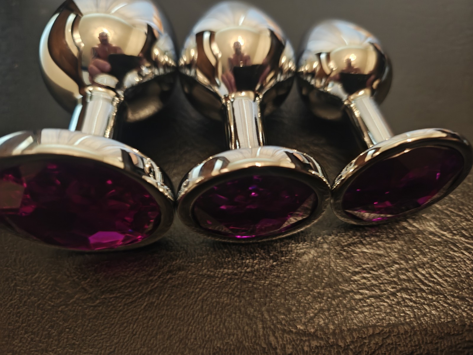 Anal Sex Toy Butt Plug Metal Jewel Colored Stainless S/M/L Set Dildo BDSM Gift