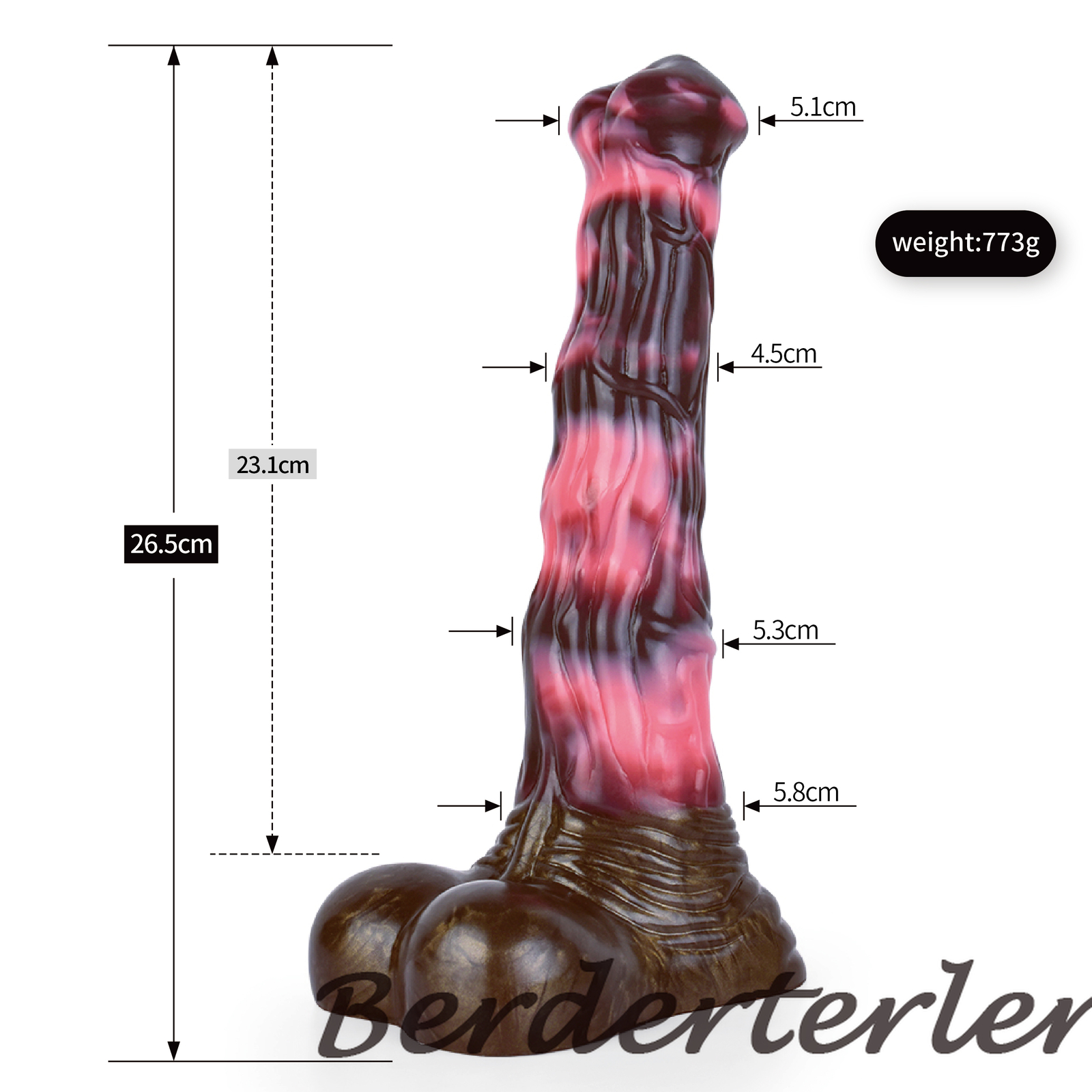 FAAK Silicone Long Penis Fantasy Huge Knot Dildo with Sucker Sex Toys for Women