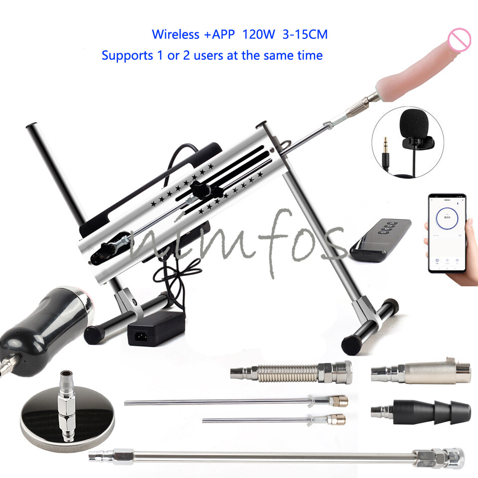 Sex Machine Remote APP Adjustable Vac u Lock 30db 120W Sex Machine With Dildo