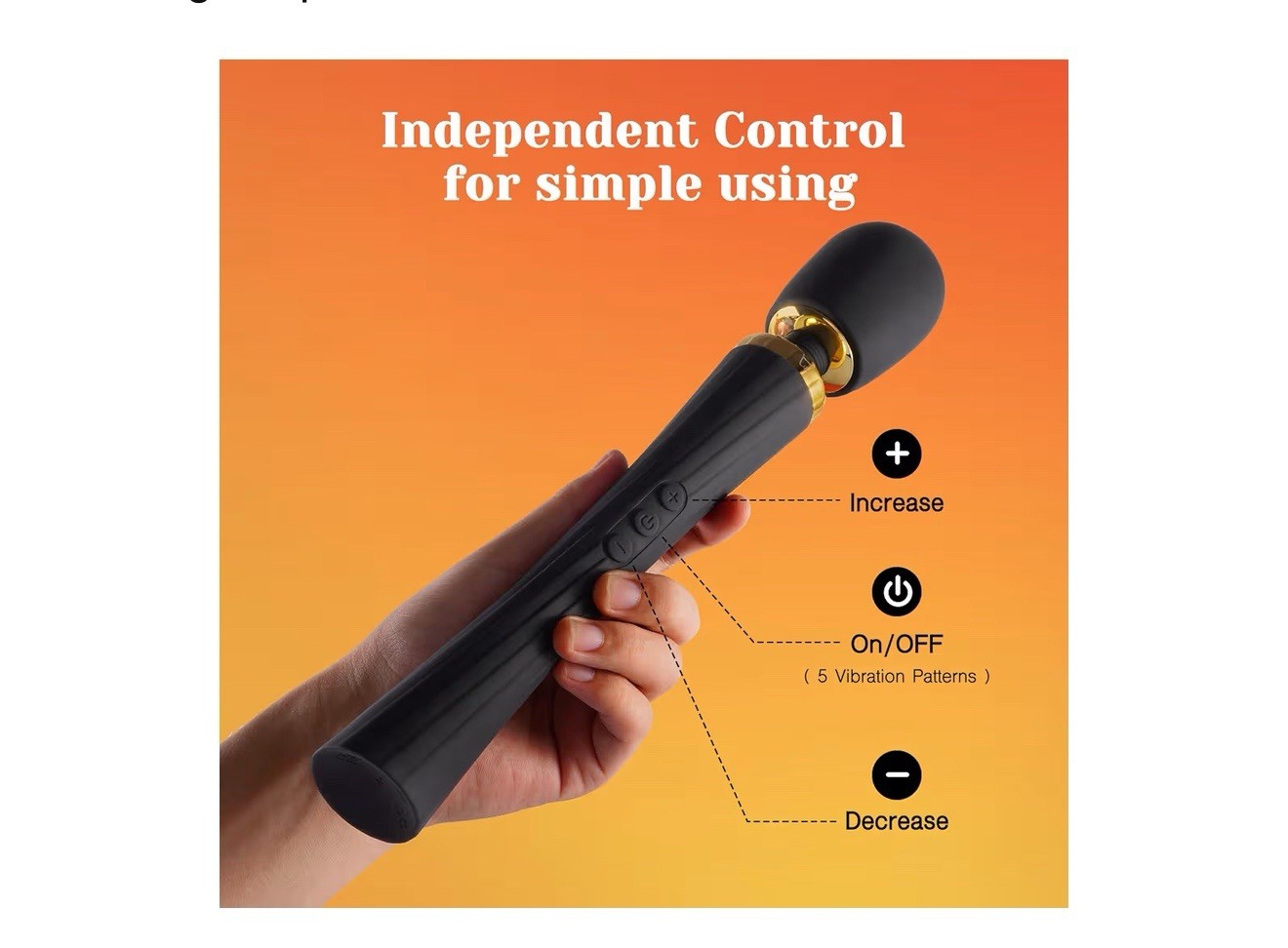 Vibrator kit- Cordless High-Power Wand Massager Clitoral Stimulation