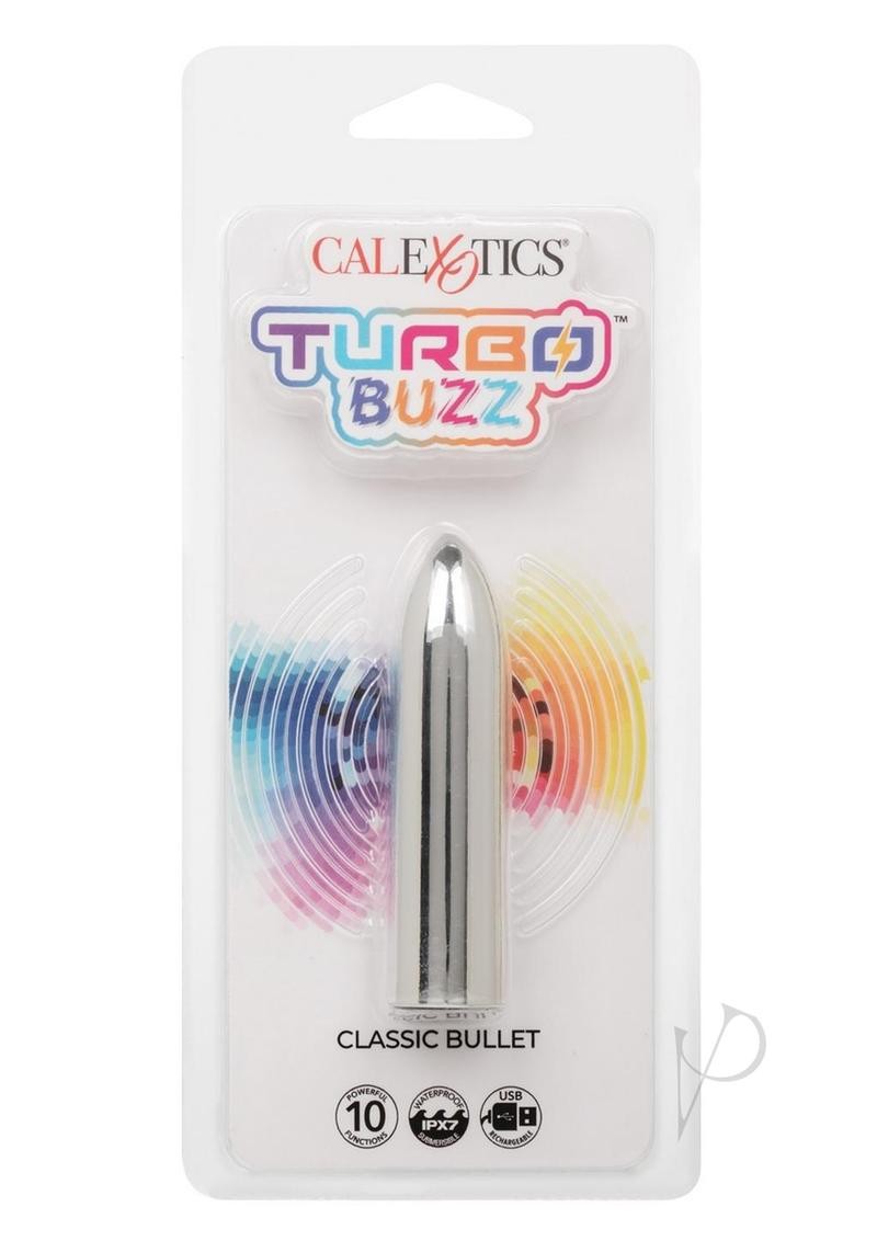 Turbo Buzz Classic Rechargeable Bullet – Silver