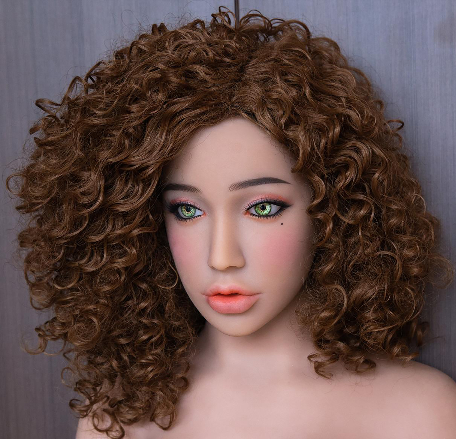 Lifelike TPE Sex Dol l Head Oral Sex Masturbator Replaceable Heads for Men