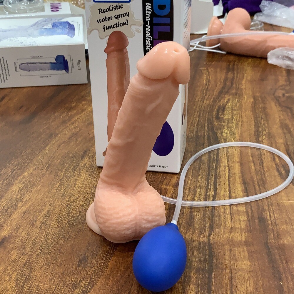 10.2″Cum Squirting Dildo Ejaculating Semen Realistic Vibrator Squirter Sex Toys