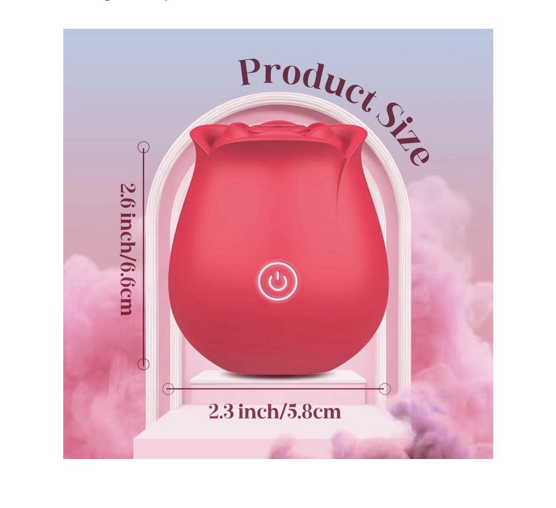 Vibrator Rose Sex Toy for Women 9 Sucking Vibrating Modes SEALED DISCREET
