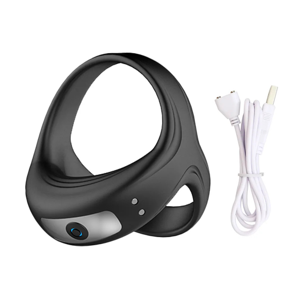 Powerful Vibrator Cock Ring for Men Delay Ejaculation Penis Ring Sex Toys Lock P