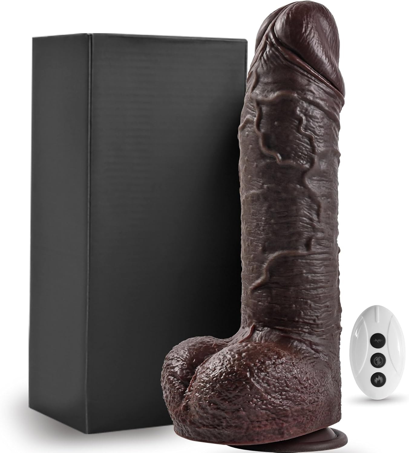 2.4 Diameter BBC Thrusting Thick Dildo Sex Toys for Women, Realistic Huge Black