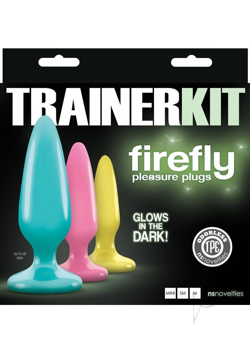 Beginner Butt Plug Anal Trainer Kit Firefly GLOW in the DARK Starter Ass Set 3pc