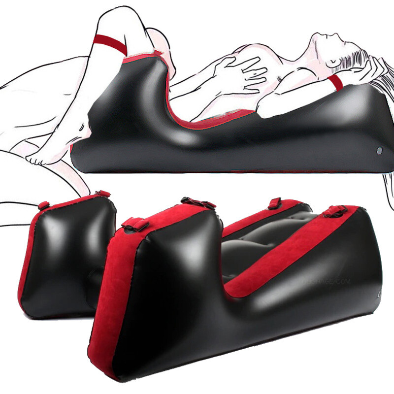 Open Leg Inflatable Sofa Bed Bondage Straps BDSM Sex Furniture Deeper Position