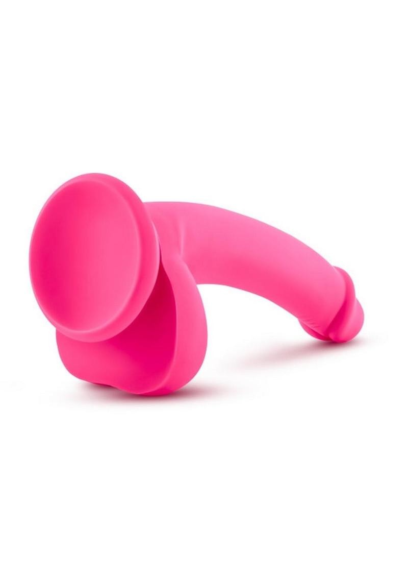 Ruse D Thang Silicone Dildo with Balls 7.75in – Hot Pink