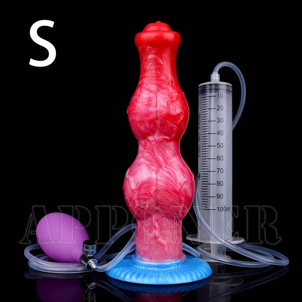2 Sizes Fantasy Dildo Silicone Dildo with Suction Cup for Hands-Free Play Toys