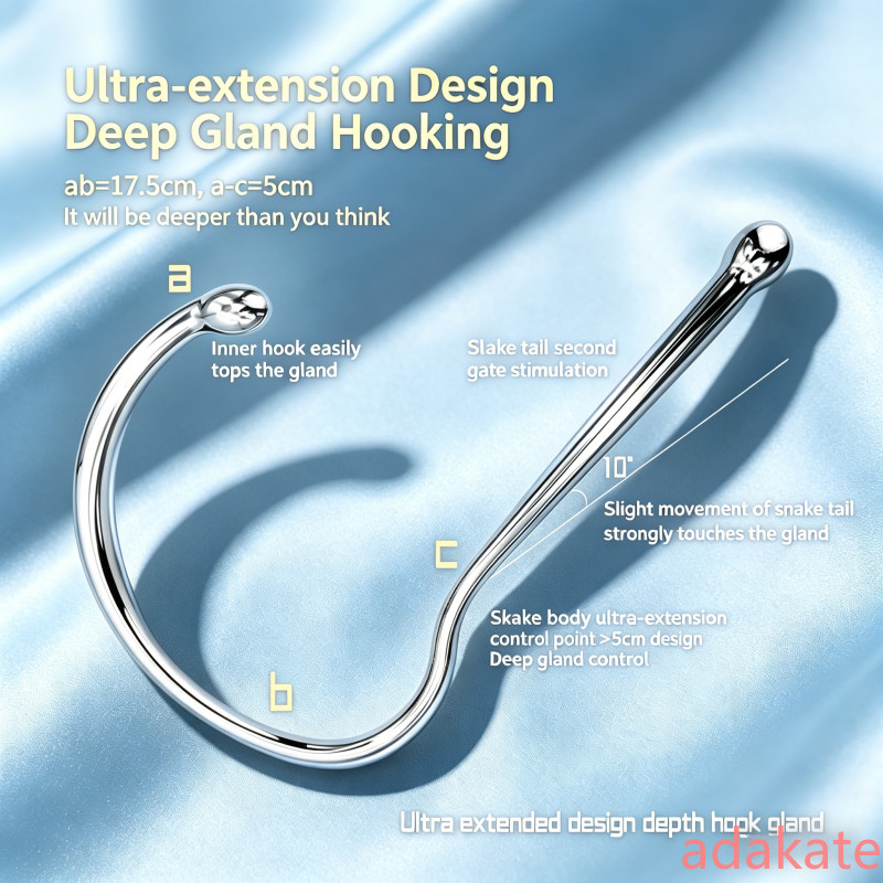 Metal Anal Hook Big Butt Plug Anus Masturbation Adult Sex Toys for Men Gay