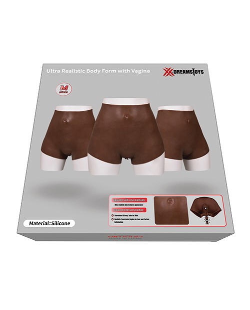 ST Rubber GmbH Silicone Vagina Form, Size Medium, Brown