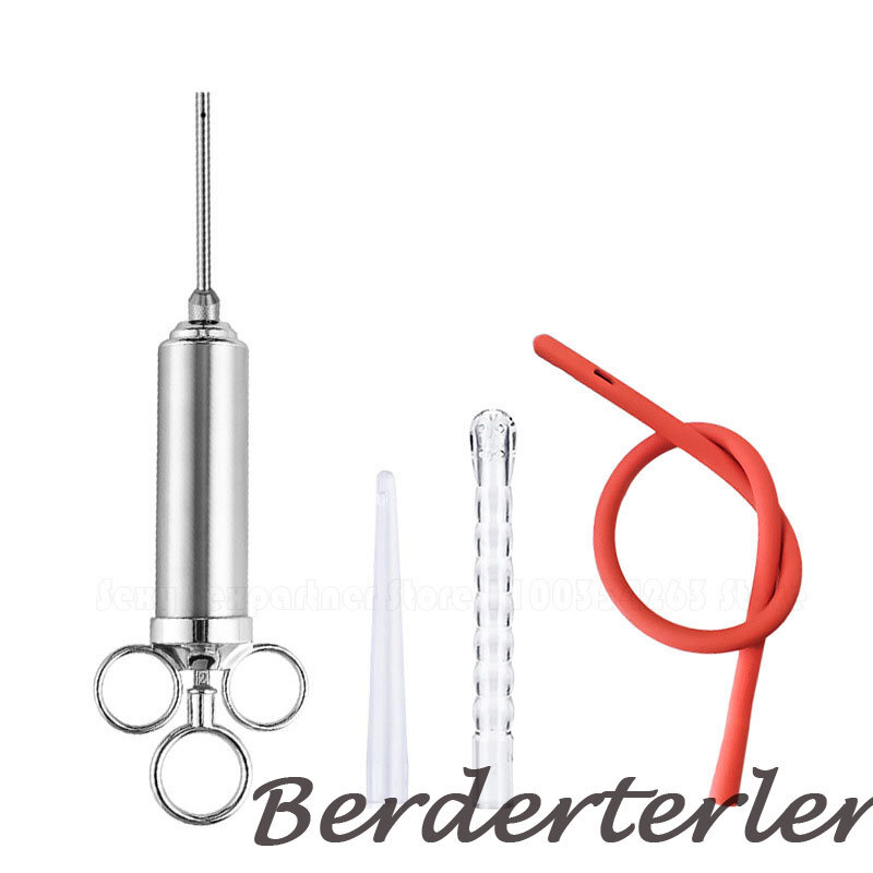 60ML Large Capacity Syringe With Enema Tube Anal Cleaning Vaginal Wash Sex Toys