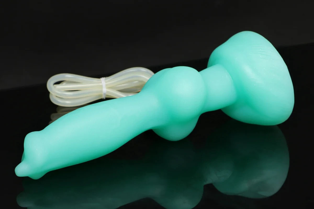 NEW Bad Dragon REX Fantasy SMALL GLOW Silicone Dildo CUM TUBE + LUBE Toy SOFT