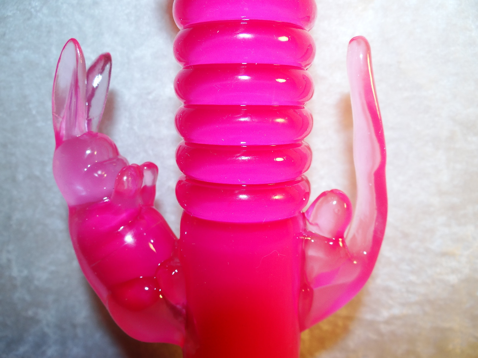 Ribbed Bunny Waterproof Vibe with Anal Tickler Female Vibrator