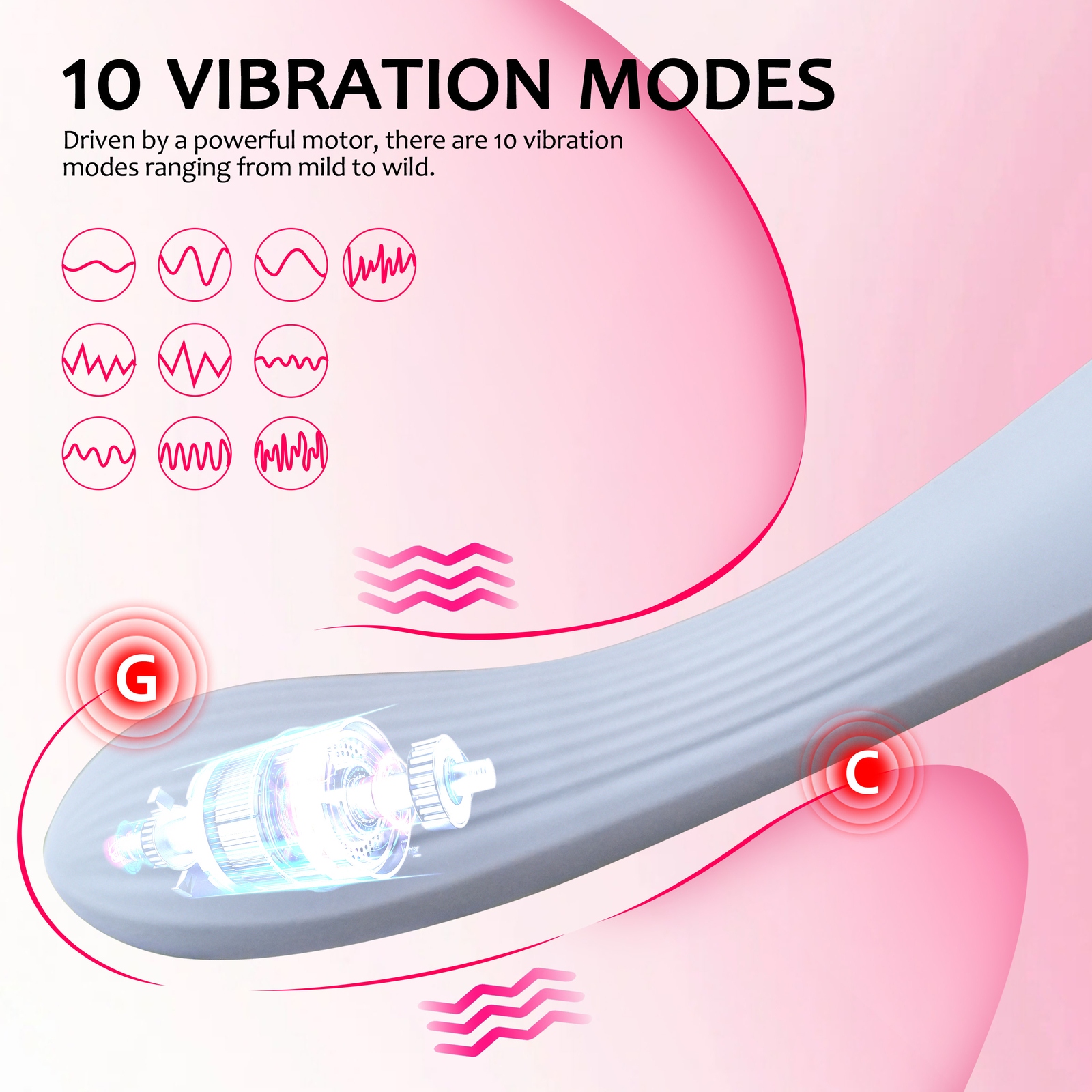 Strong Vibrating Dildo G-spot Stimulator Massager Women Men Vibrator Sex Toys US