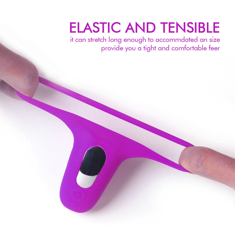 Rechargeable Vibrating Penis Cock Ring Clit Stimulator Couple Sex Toys For Men