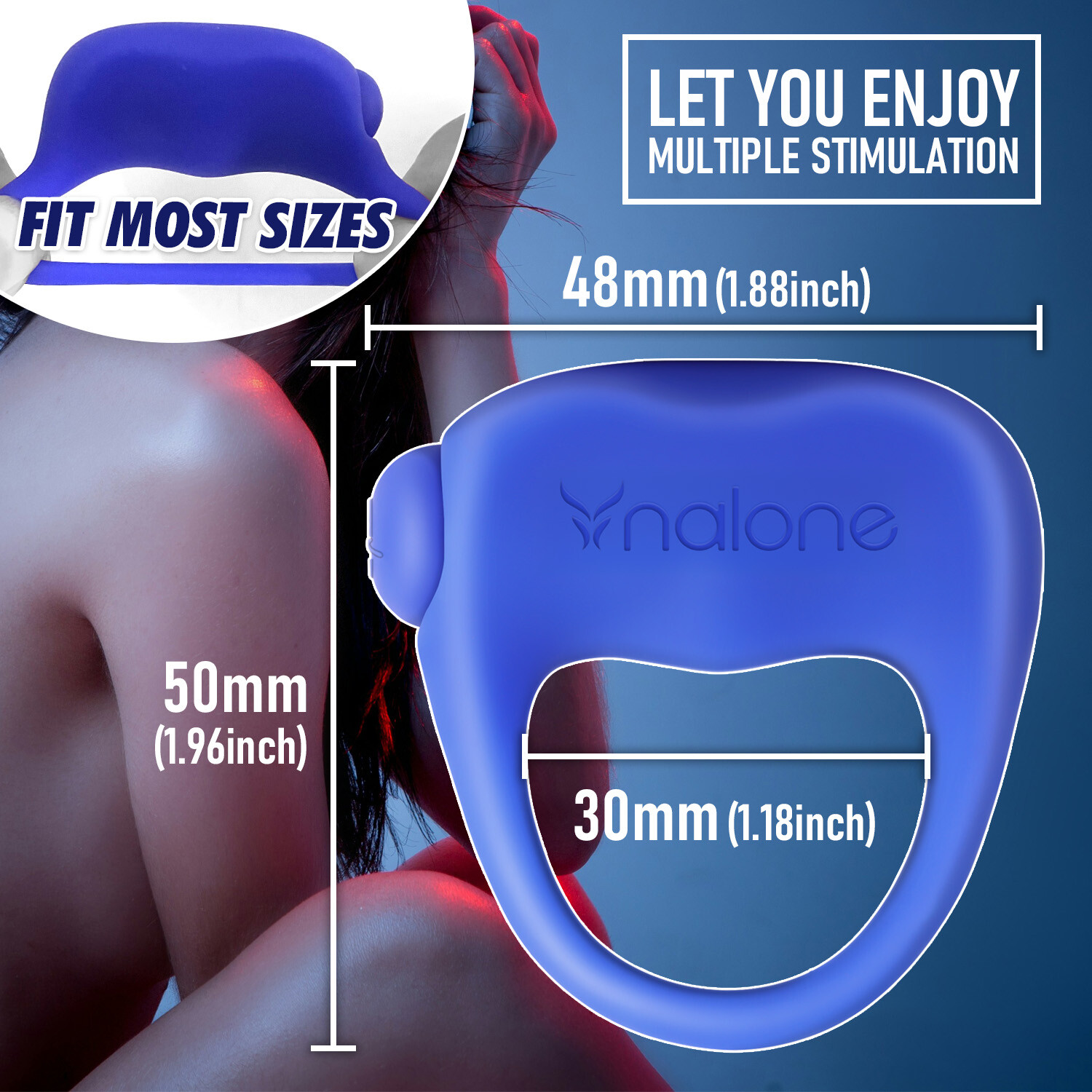 Vibrating Cock Ring Penis Ring Vibrator Testicular stimulation Sex Toys For Men