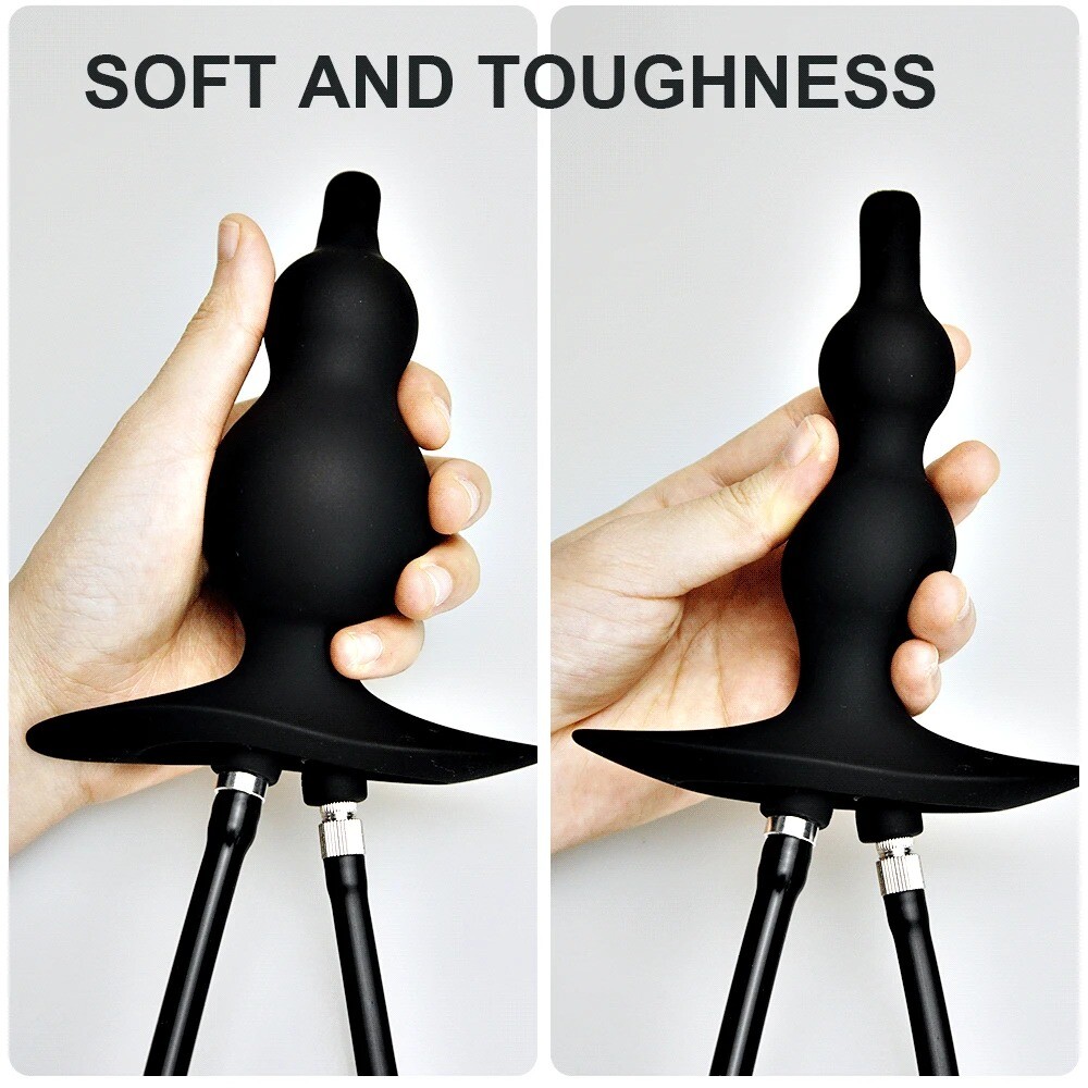 Inflatable Colon Cleanser Shower Enema Douche Nozzle Silicone Anal Cleaner Toys
