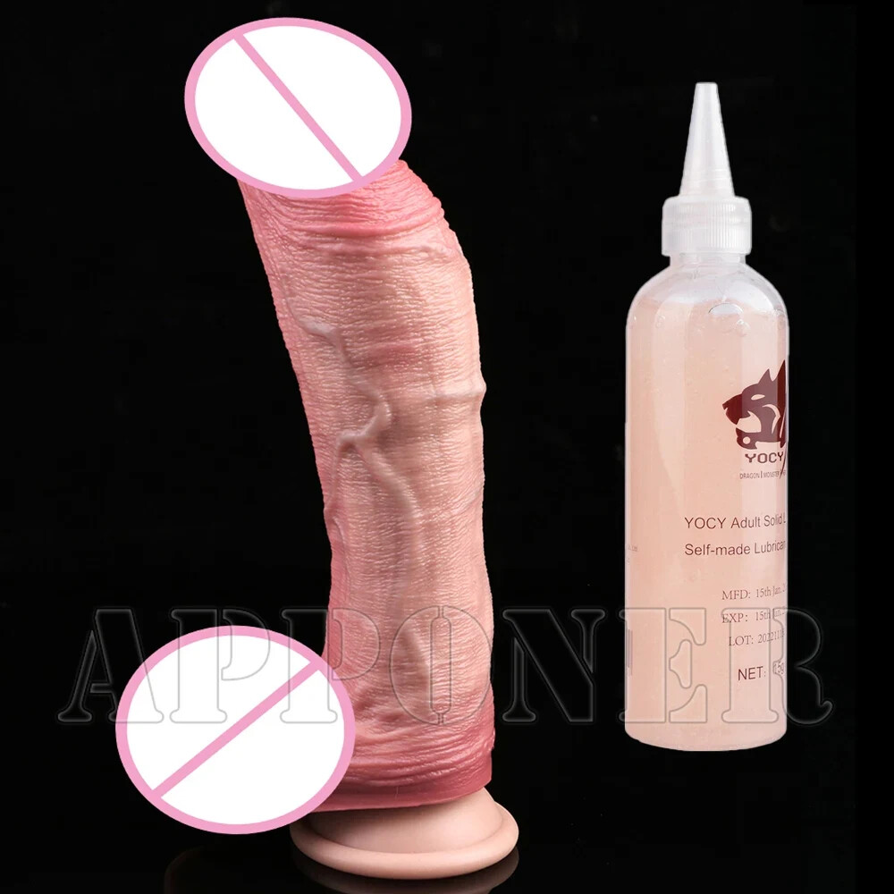 7.4 Inch Silicone Double Layer Dildo Realistic Adult Sex Toys With Male Female
