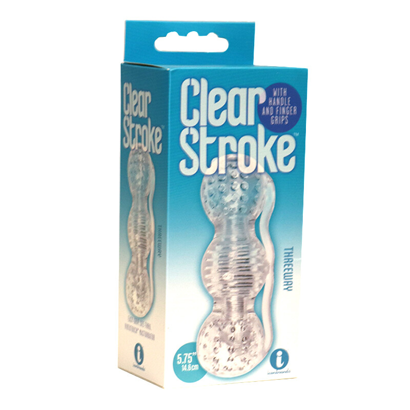 The 9’s Clear Stroke 3 Way Masturbator Cock Stroker Male Sex Toy