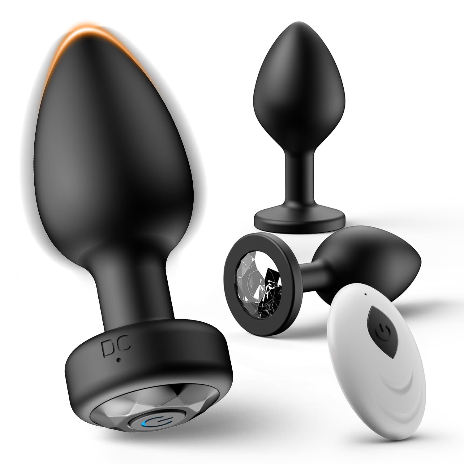 Anal Plug Sex Toys Vibrator, Silicone Anal Toys Butt Plug Training Kit, 3-Pack