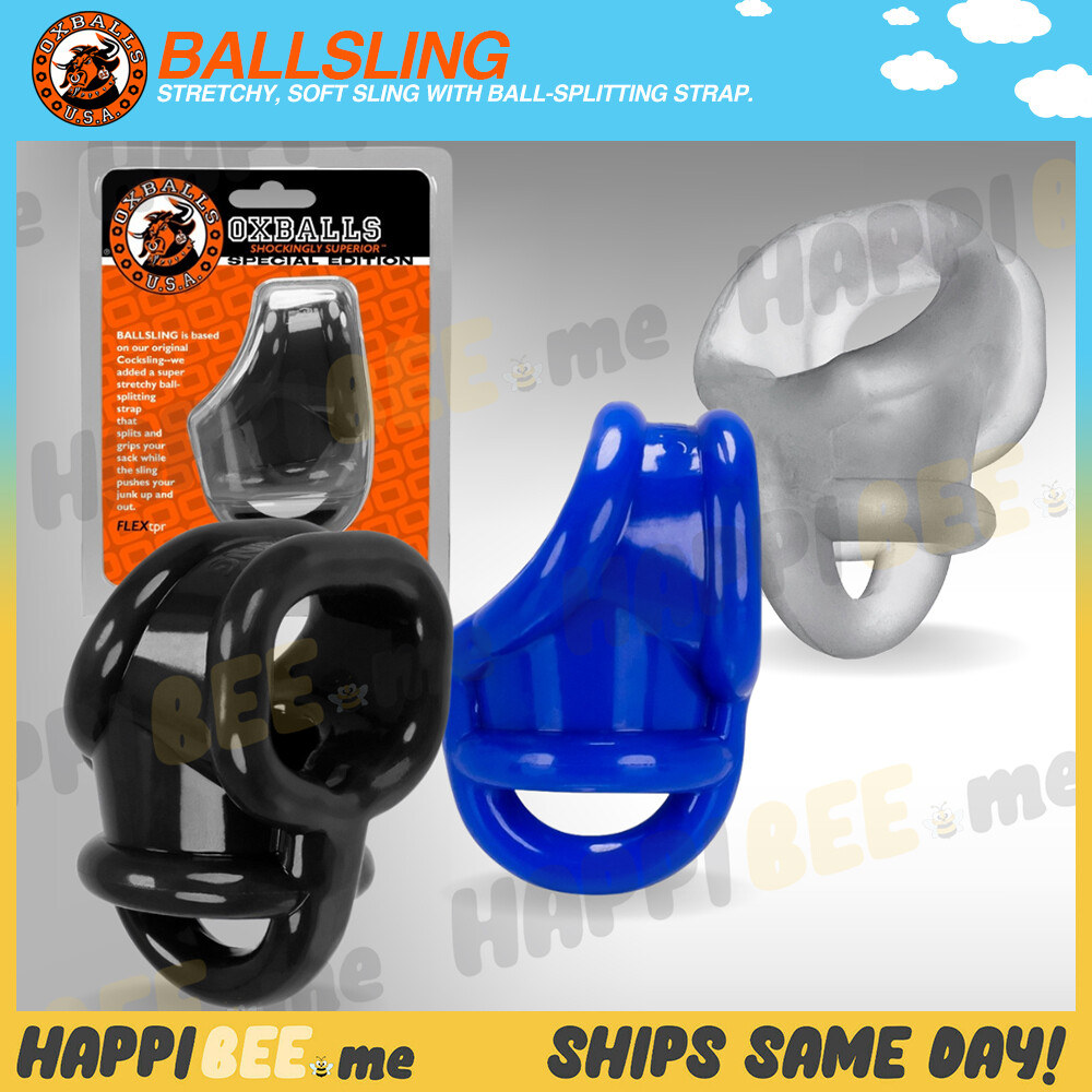 Oxballs BALLSLING Cock Sling Ball Stretcher🍯SQUEEZE Hard Penis Sex Power Ring