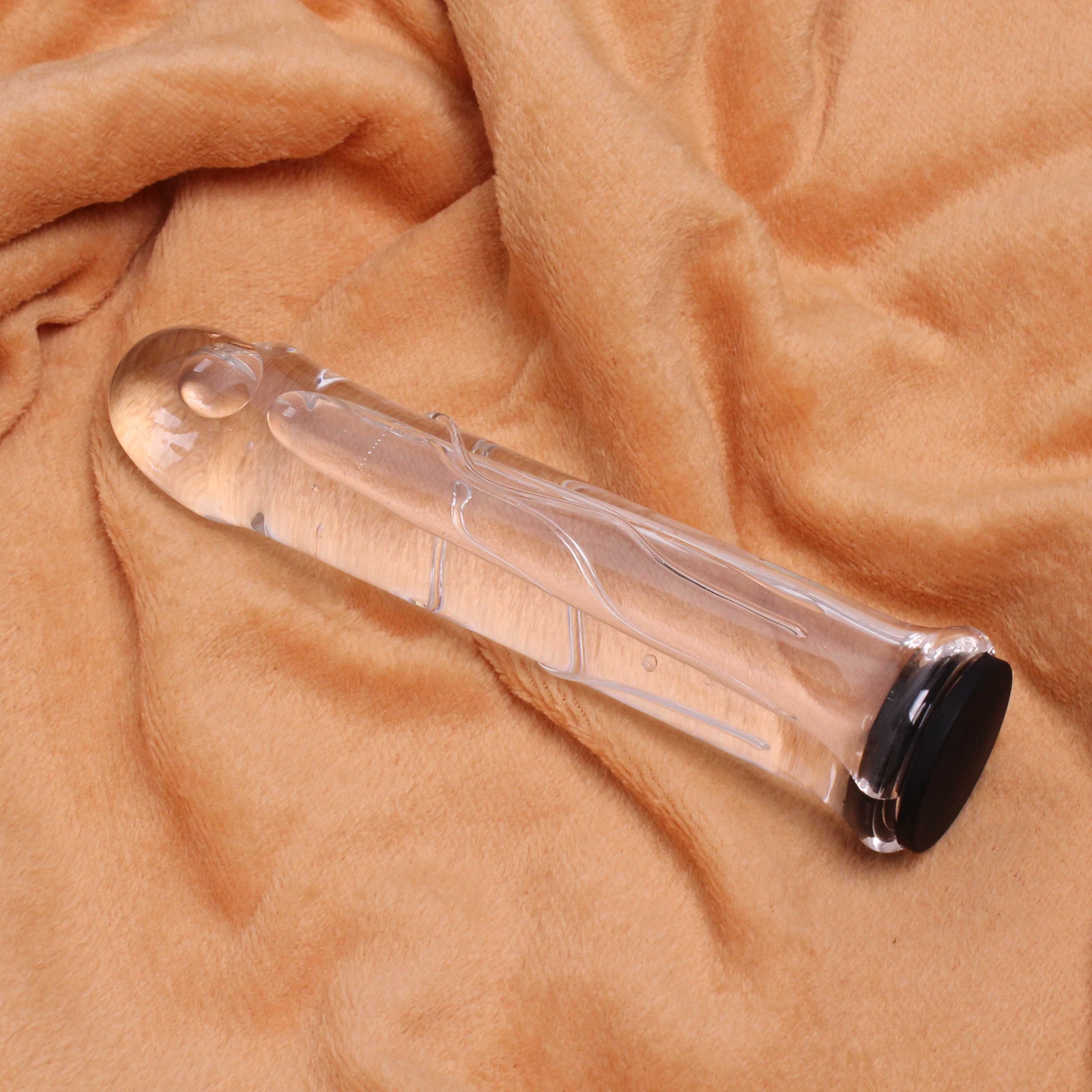 Hollow Glass Dildo Anal Butt Plug Massage Wand Sex Toy Add Hot/Ice Water Women