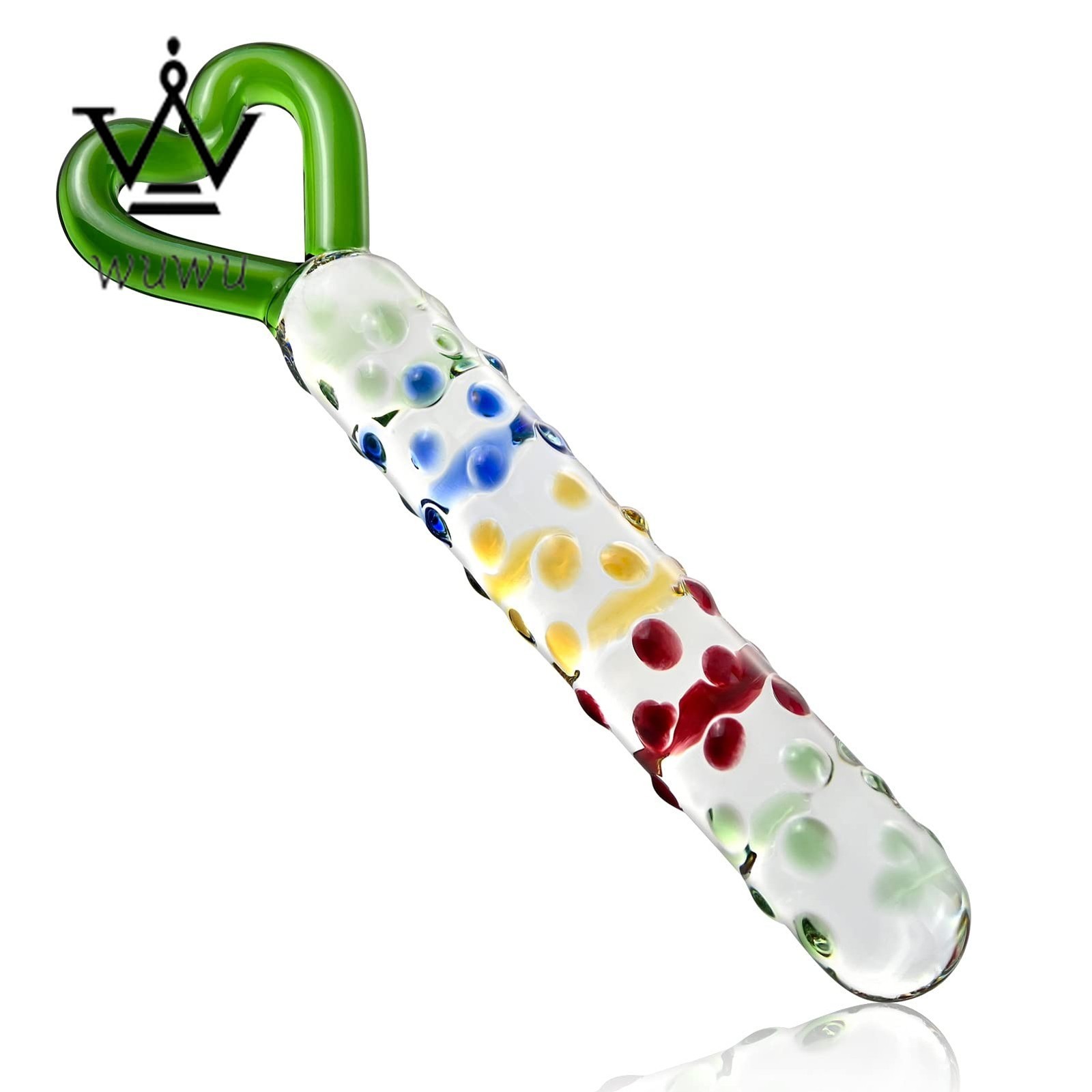 SXOVO GSpot Pleasure Wand Glass Dildo Adult Products Colorful Butt Expander