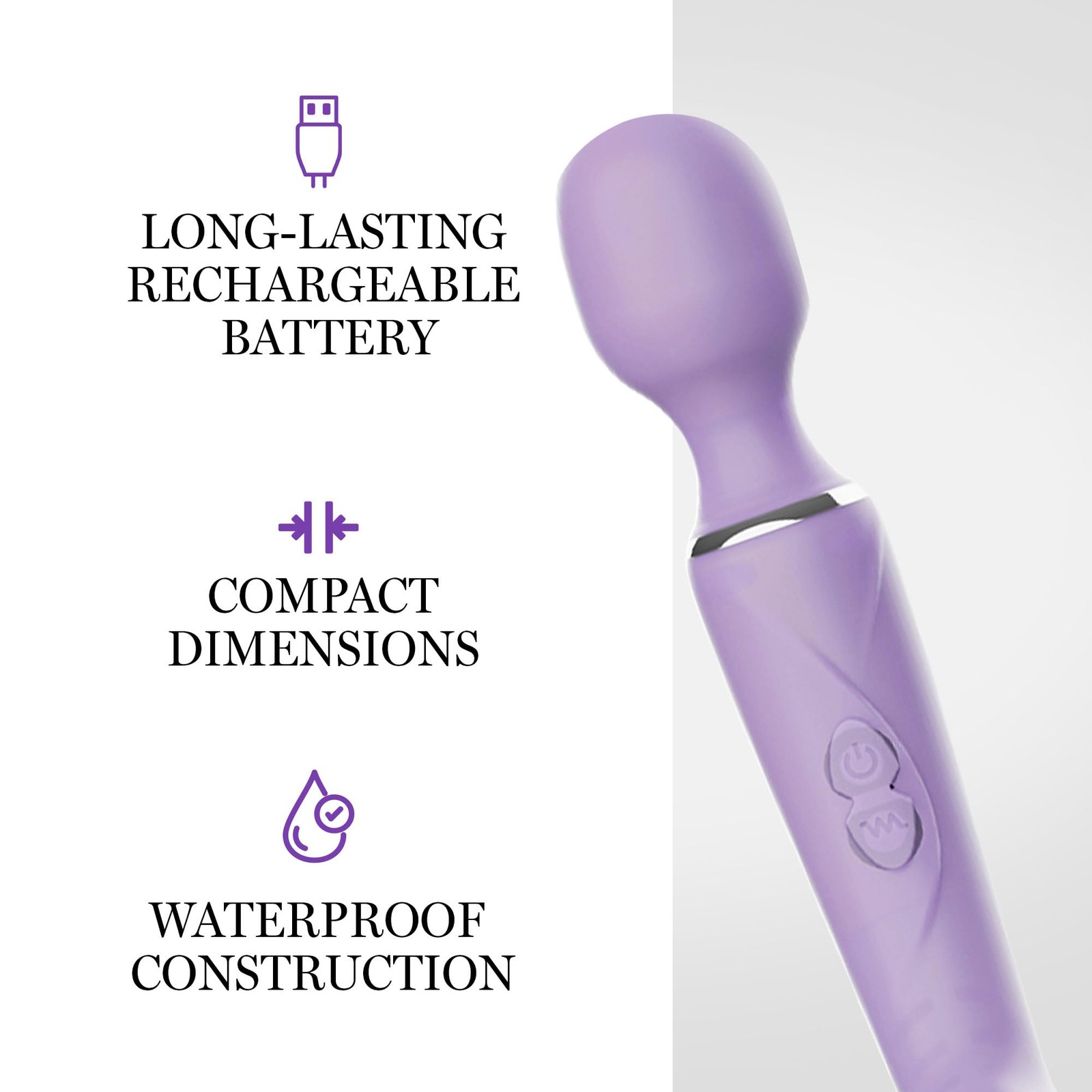 Pure Envy Silk Sensation Vibrator for Adults, Curved Vibrator Design, 7 Vibra…