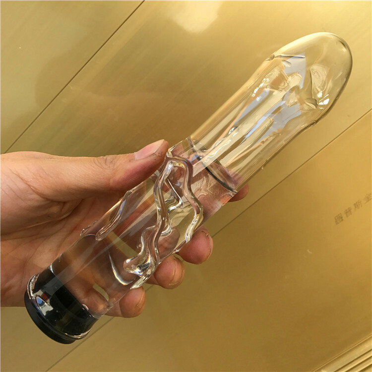 Fake Penis Toys Hollow Glass Dildo Add Hot Ice Water Pyrex Anal Plug Butt Plug