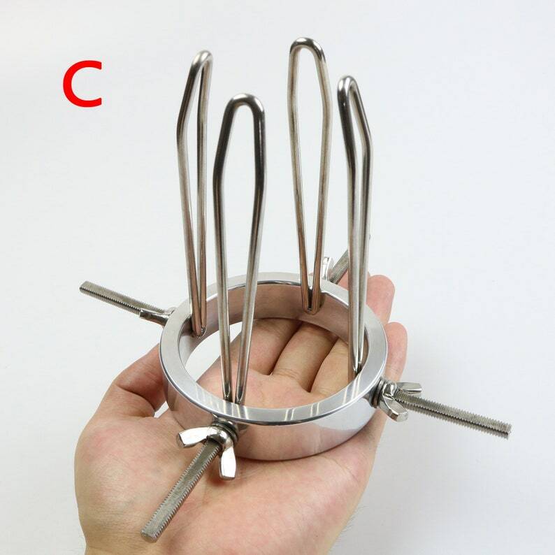 Vaginal Anal Spreader Stainless Steel Stretching Anal Opener,BDSM Fetish Toys