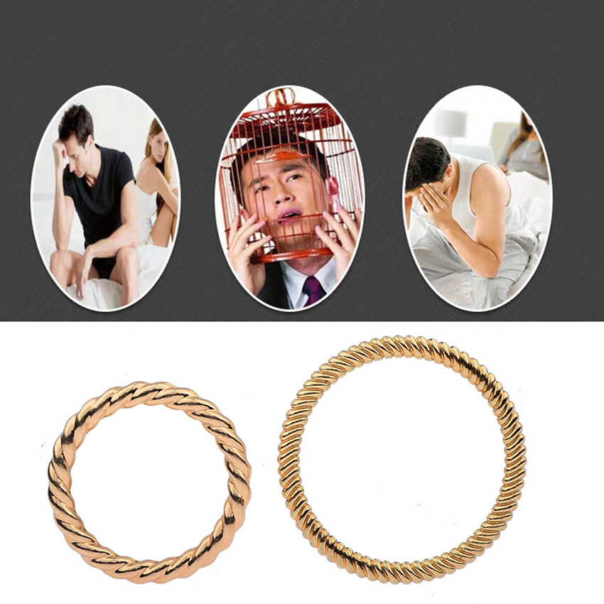 Stainless Steel Metal Cock Ring Weight Scrotum Ring Ball Penis Stretcher Enhance