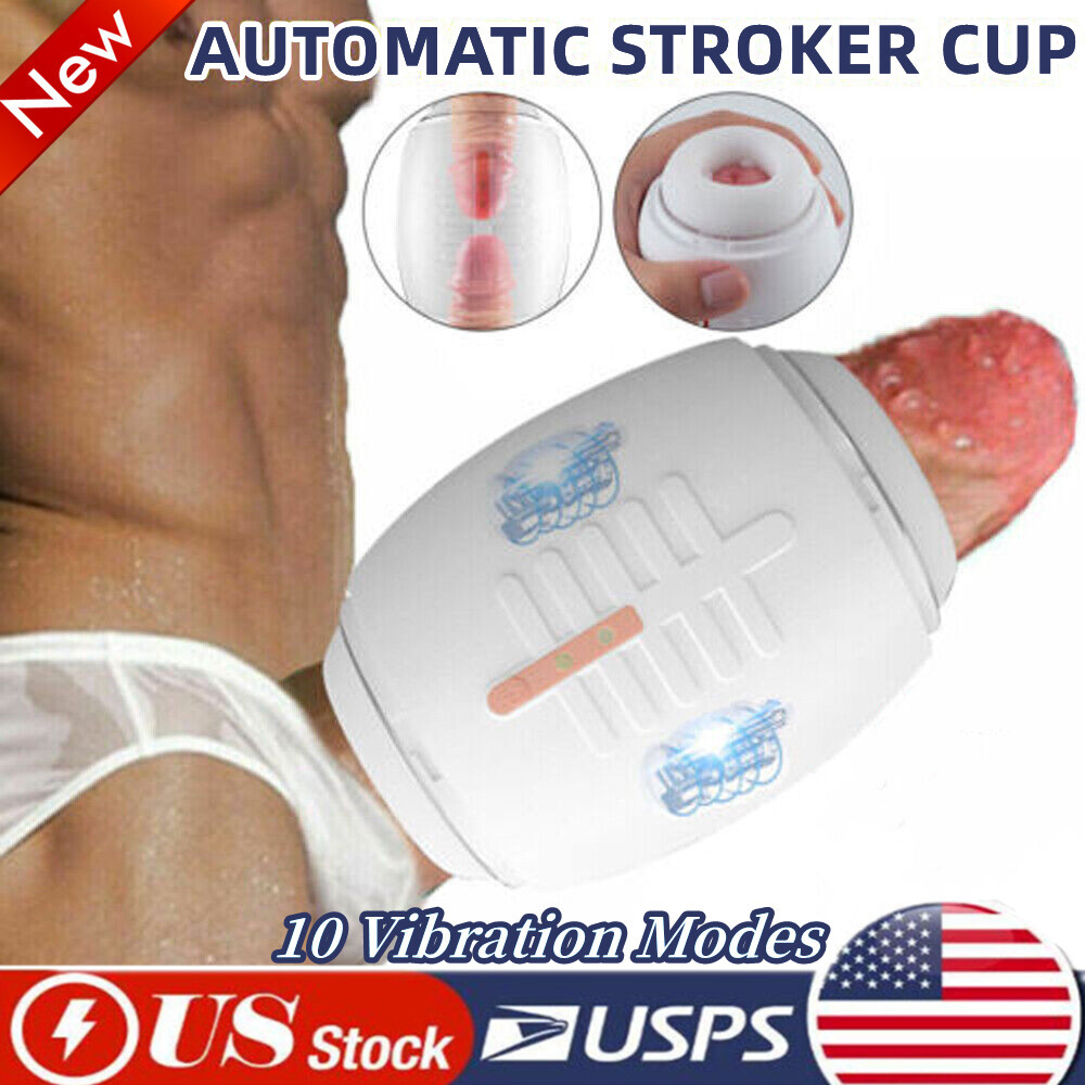 Male Automatic Handsfree Masturbaters Cup Stroker Pocket Pussy Sex Toys for Men