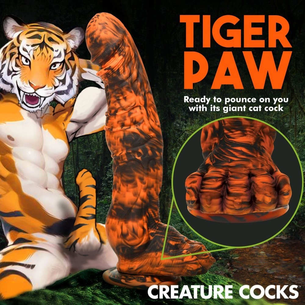 Sabretooth Tiger Silicone Dildo Creature Cocks Sabre Tooth Cock Strap on Suction