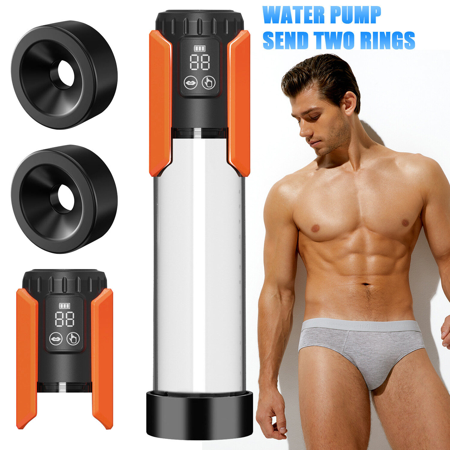 Men’s Penis Pump – Rechargeable Vacuum Enhancer for Growth & Enlargement