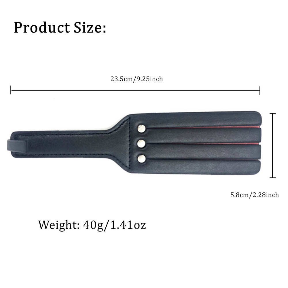 Double-Layer Leather Flogger Whip Paddle Spanking Cosplay Sex Toys Adult Couples
