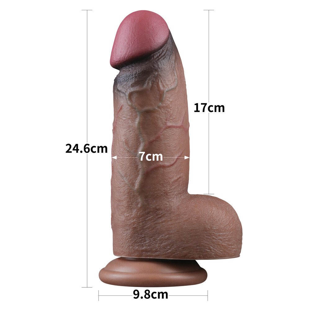 Lovetoy 9.5″ Dual Layered Silicone Cock XXL