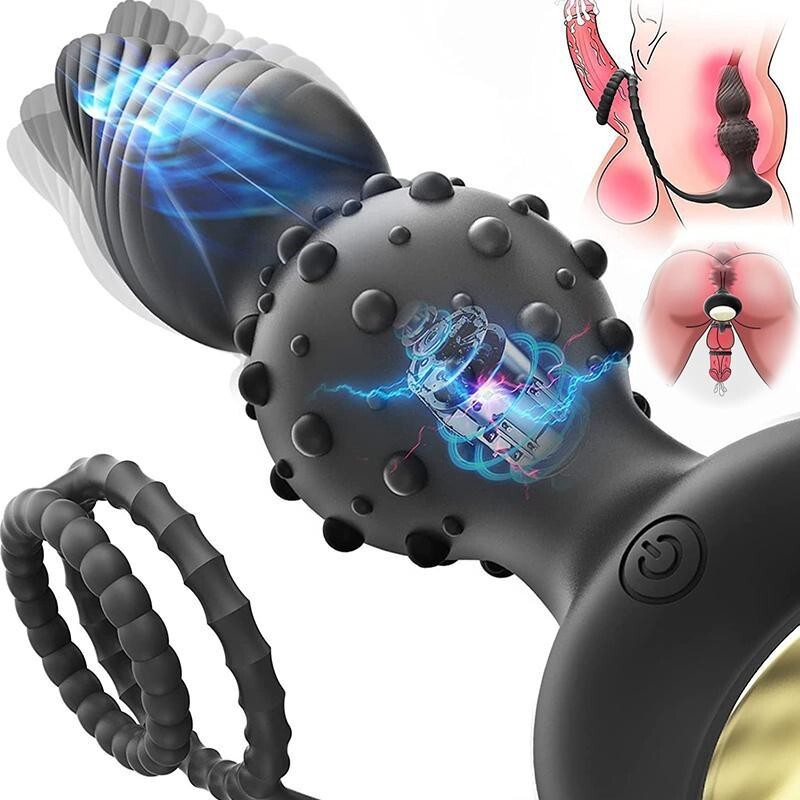 Male-Prostate-Massager-Stimulator-Vibrate-Anal-Butt-Plug-Vibrator-Sex-Toys-Men