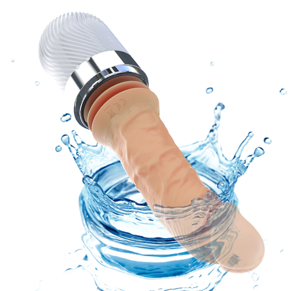Huge Large Thrusting Heating Vibrator Dildo G-Spot Masturbator Sex Toy For Women