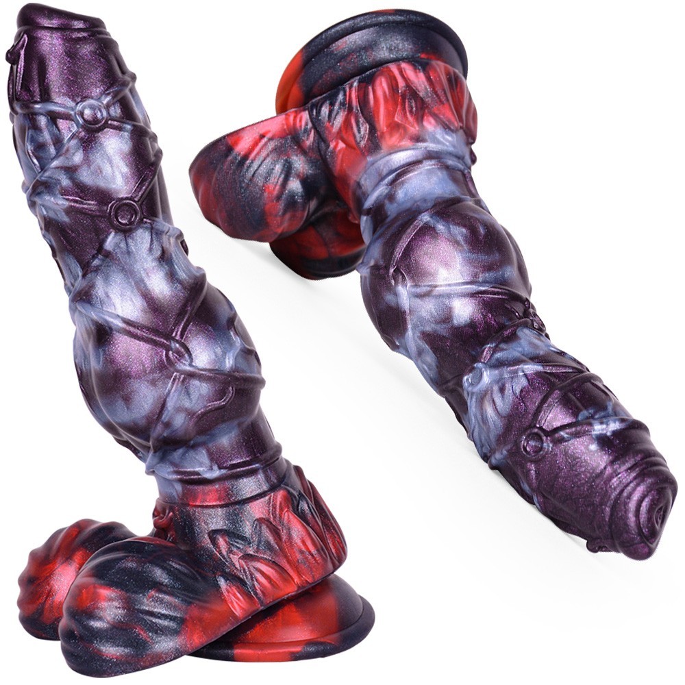 NNSX Knot Fantasy Monster Dildo Silicone Suction Cup Realistic Anal Plug Toy