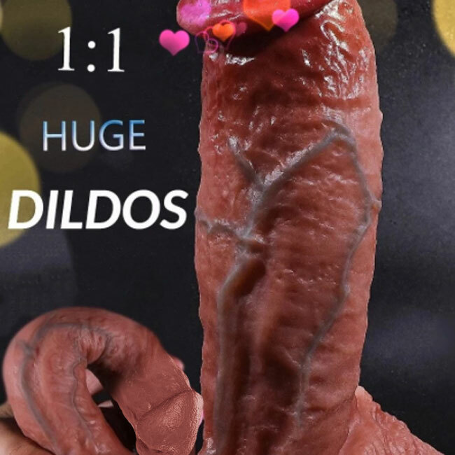 9 Inch Huge Dildo Suction Cup Realistic Penis Anus Vagina G-spot Sex Toy Female