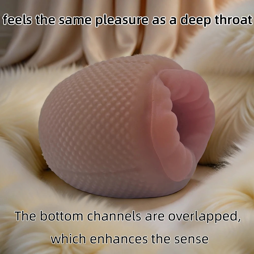Men’S Aircraft Cup Male Masturbator Oral Vaginal Masturbation Soft Real Vagina P